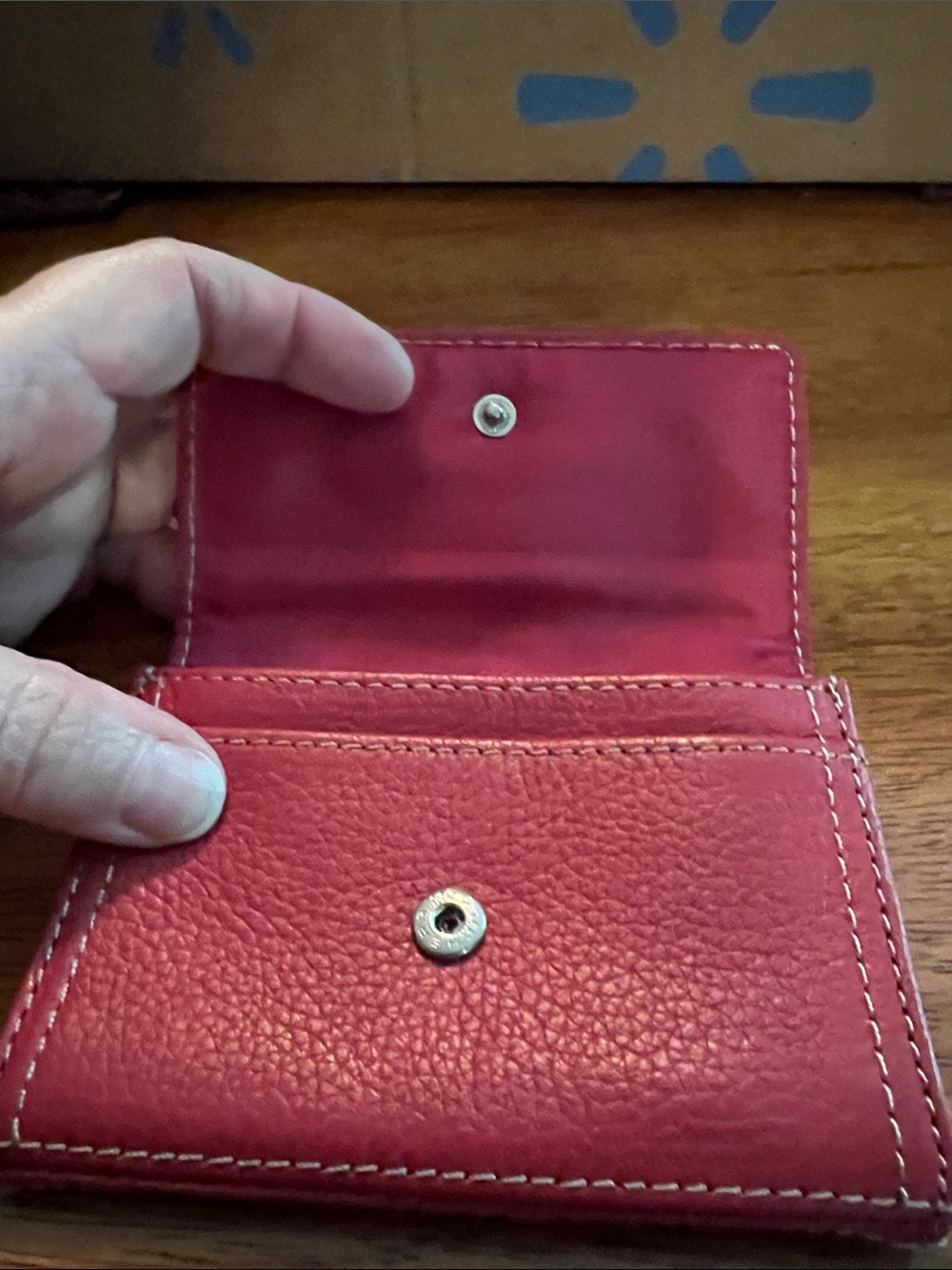 Tignanello Red Leather Key Wallet - Picture 4 of 6